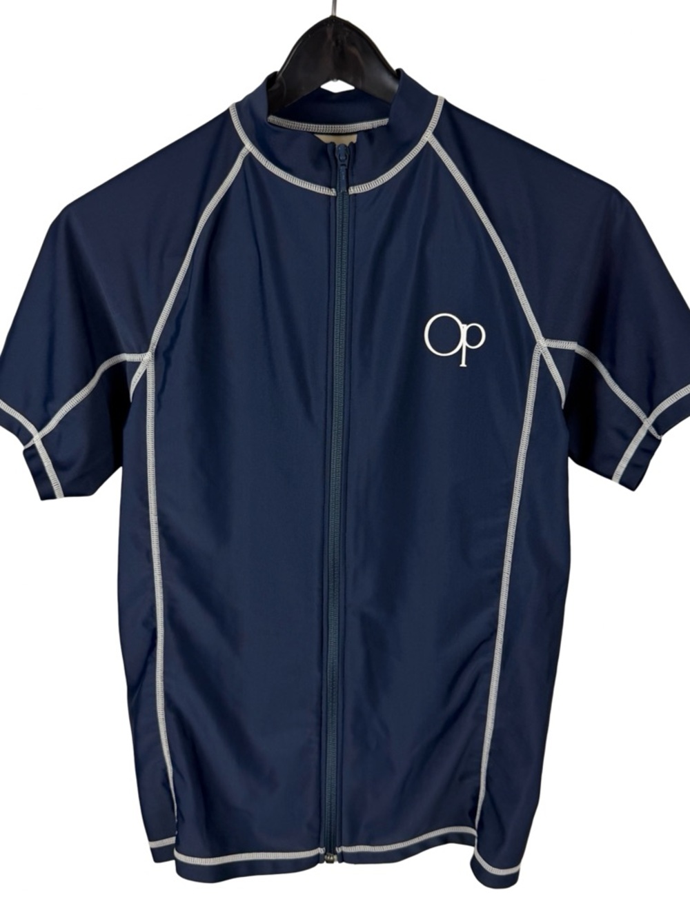 Vintage 2000s Ocean Pacific Surfing Full Zip SPF Water Blue Shirt Size L